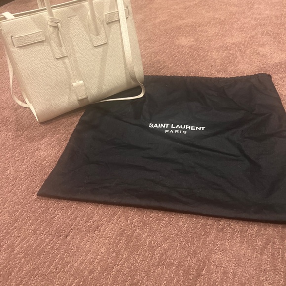 YSL Saint Laurent Small Sac De Jour Ivory Handbag - Picture 10 of 10